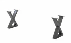 Dine + Mine Bankgestell SigNature One | Antikgrau X-Form