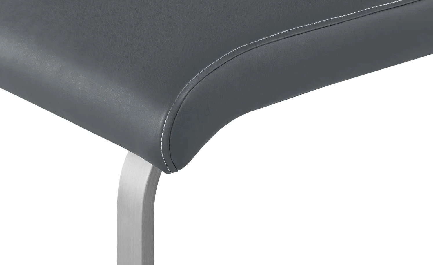 uno Kunstleder-Polsterbank Edita | 155|cm Grau 4 uno Kunstleder-Polsterbank Edita | 155|cm Grau – Bild 4