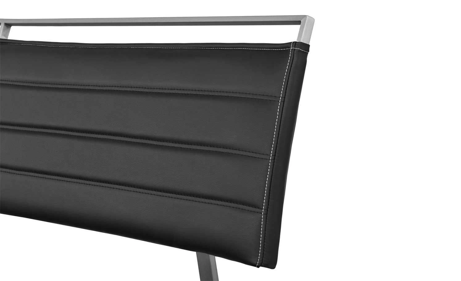 uno Kunstleder-Polsterbank Edita | 155|cm Schwarz 7 uno Kunstleder-Polsterbank Edita | 155|cm Schwarz – Bild 7