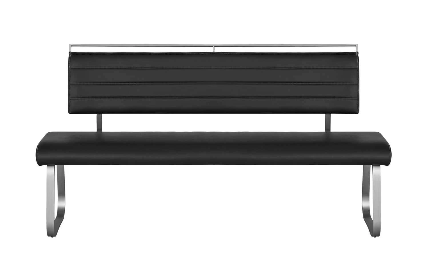 uno Kunstleder-Polsterbank Edita | 155|cm Schwarz 9 uno Kunstleder-Polsterbank Edita | 155|cm Schwarz – Bild 9