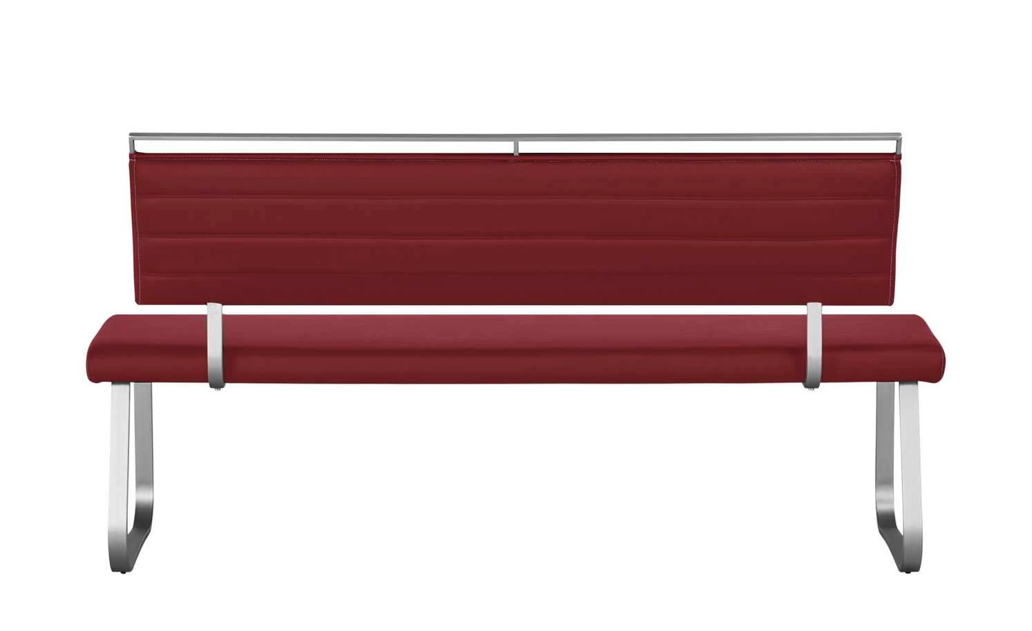 uno Kunstleder-Polsterbank Edita | 175|cm Bordeaux (Rot) 2 uno Kunstleder-Polsterbank Edita | 175|cm Bordeaux (Rot) – Bild 2