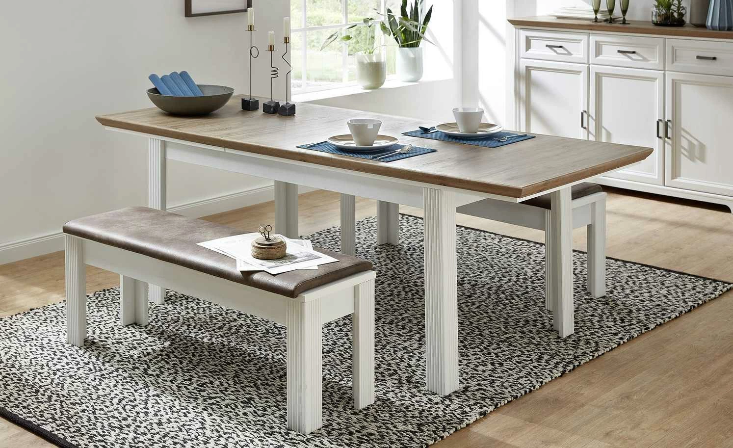 Bank Varese | Pinie hell (Nachbildung) 2 Bank Varese | Pinie hell (Nachbildung) – Bild 2