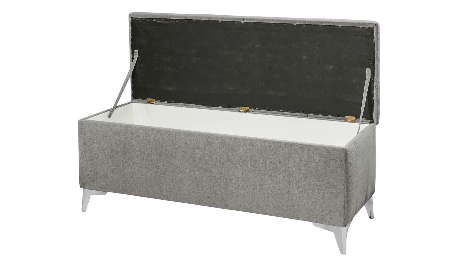 meinBett Bettbank mit Stauraum Chester | Grau 3 meinBett Bettbank mit Stauraum Chester | Grau – Bild 3