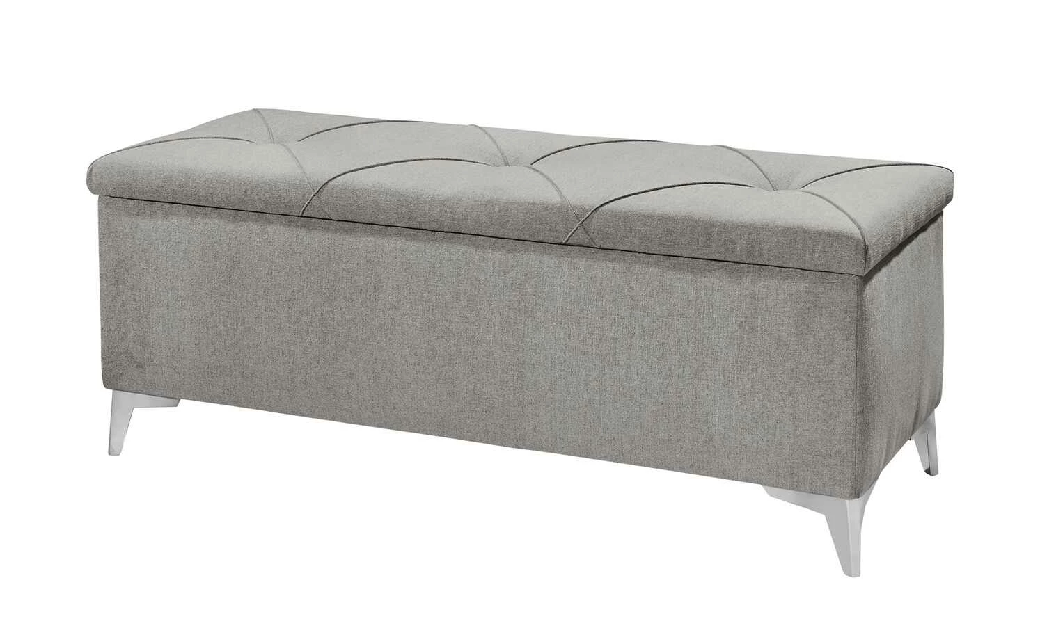 meinBett Bettbank mit Stauraum Chester | Grau 2 meinBett Bettbank mit Stauraum Chester | Grau – Bild 2