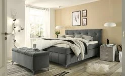 meinBett Bettbank mit Stauraum Chester | Anthrazit