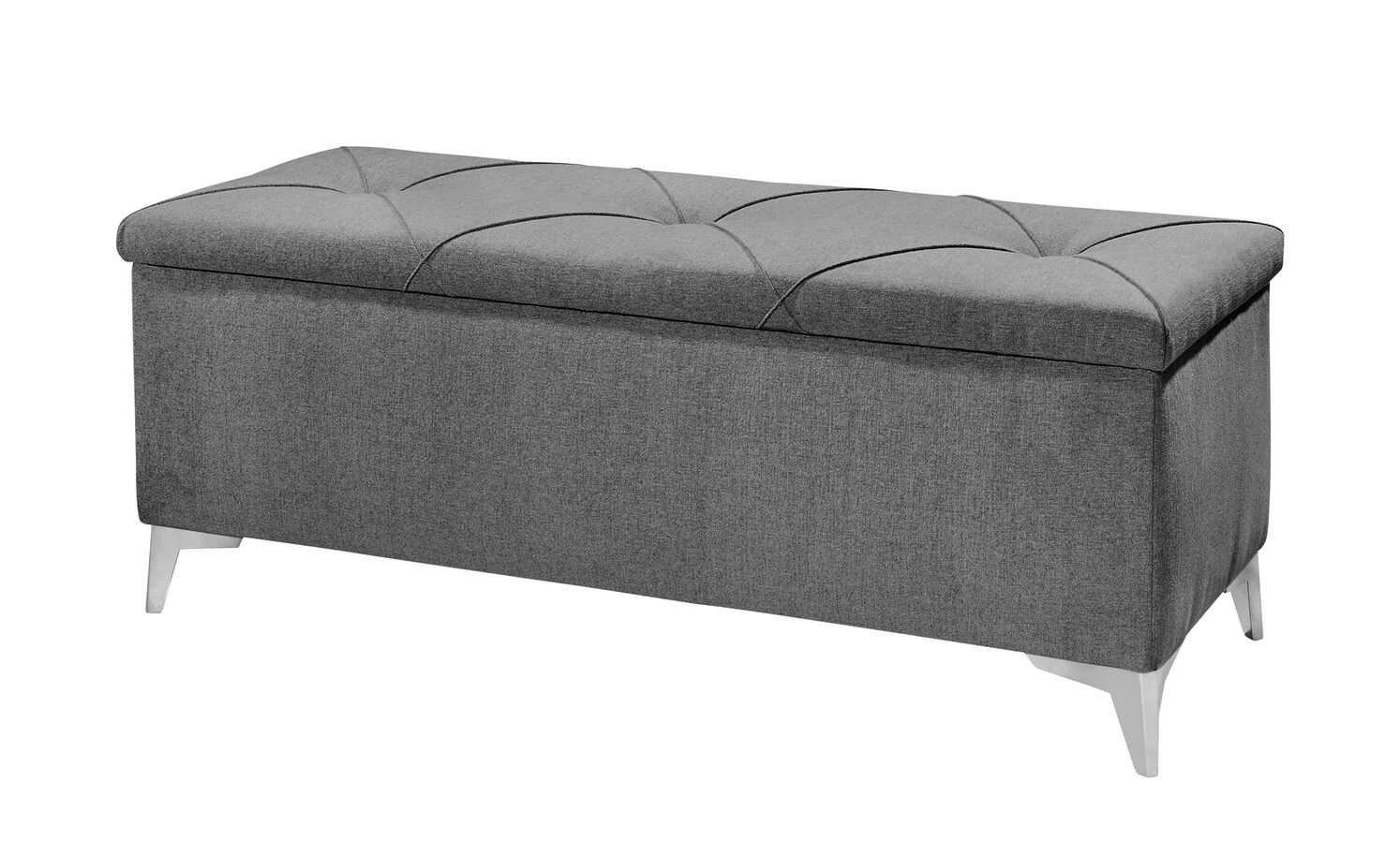 meinBett Bettbank mit Stauraum Chester | Anthrazit 2 meinBett Bettbank mit Stauraum Chester | Anthrazit – Bild 2