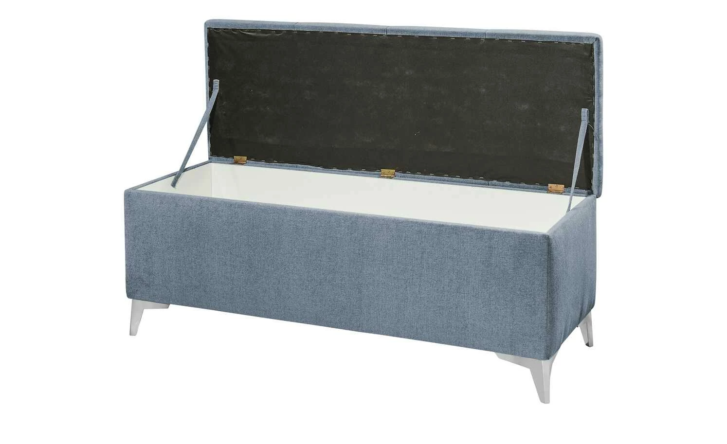 meinBett Bettbank mit Stauraum Chester | Denimblau 3 meinBett Bettbank mit Stauraum Chester | Denimblau – Bild 3