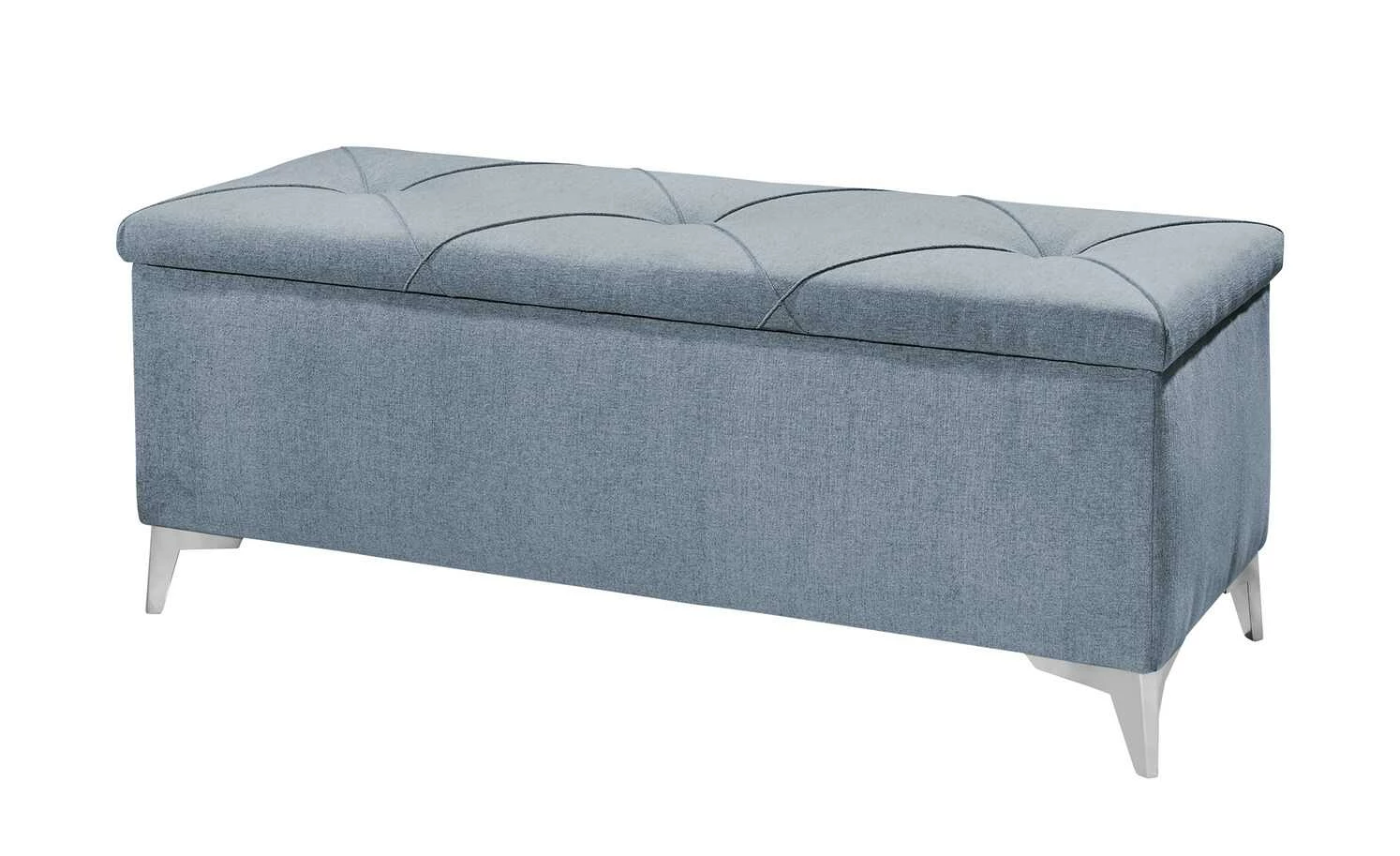 meinBett Bettbank mit Stauraum Chester | Denimblau 2 meinBett Bettbank mit Stauraum Chester | Denimblau – Bild 2