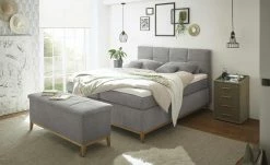 uno Bettbank mit Stauraum Eleonor | Grau