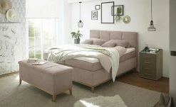 uno Bettbank mit Stauraum Eleonor | Sand (Dunkelbeige)