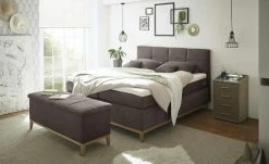 uno Bettbank mit Stauraum Eleonor | Espresso (Dunkelbraun)