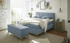 uno Bettbank mit Stauraum Eleonor | Denim (Blau)