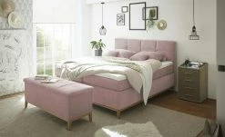 uno Bettbank mit Stauraum Eleonor | Altrosa