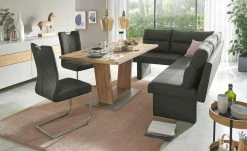 Mikrofaser Polster- Eckbank Pina | Grau rechts