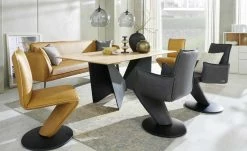 Leder-Funktionsbank Drive | Curcuma (Curry) 238|cm