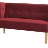switch Küchensofa Astonia | Rot Samt 160|cm