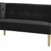 switch Küchensofa Astonia | Schwarz Samt 160|cm