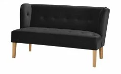 switch Küchensofa Astonia | Schwarz Samt 160|cm