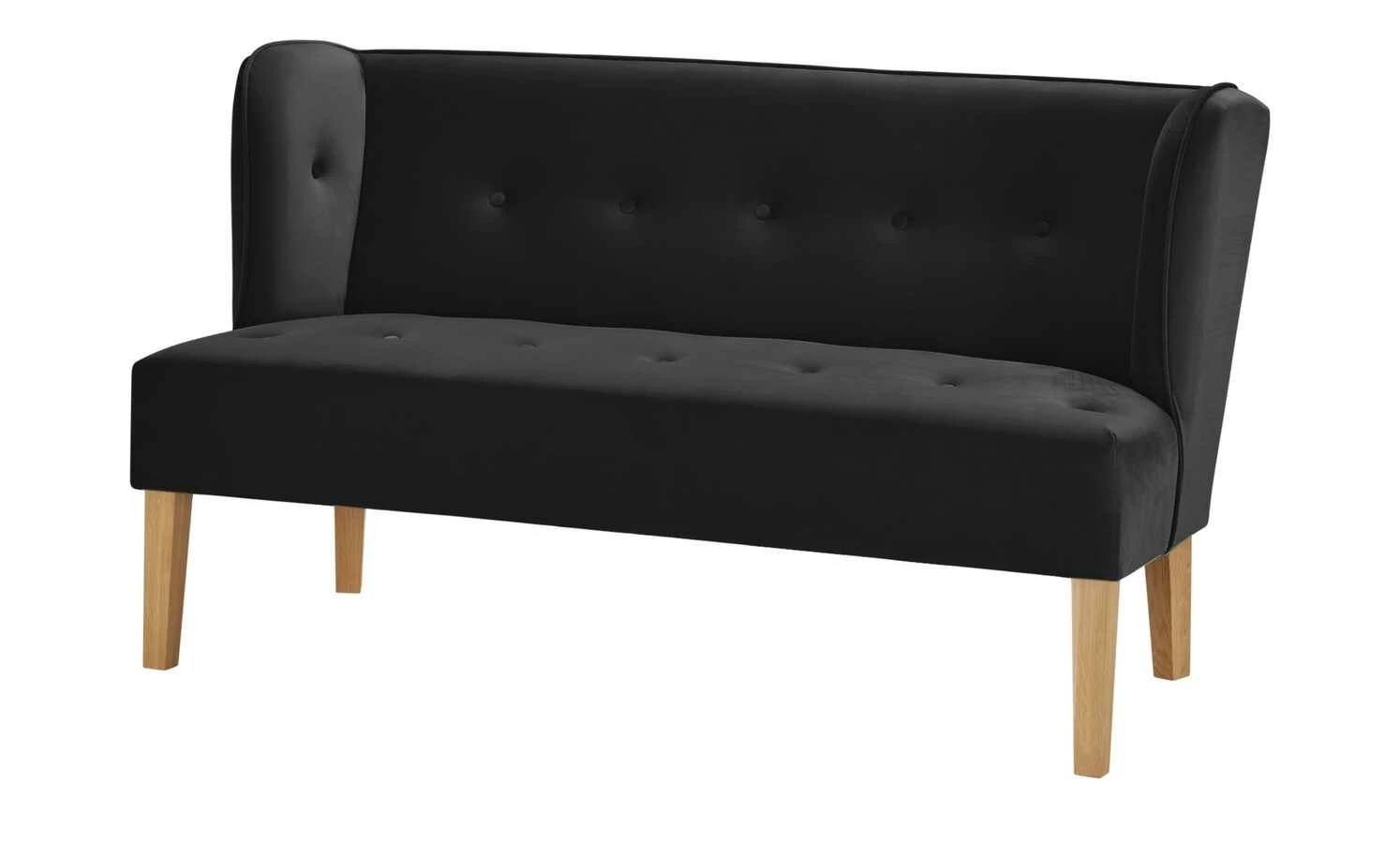 switch Küchensofa Astonia | Schwarz Samt 160|cm 1 switch Küchensofa Astonia | Schwarz Samt 160|cm