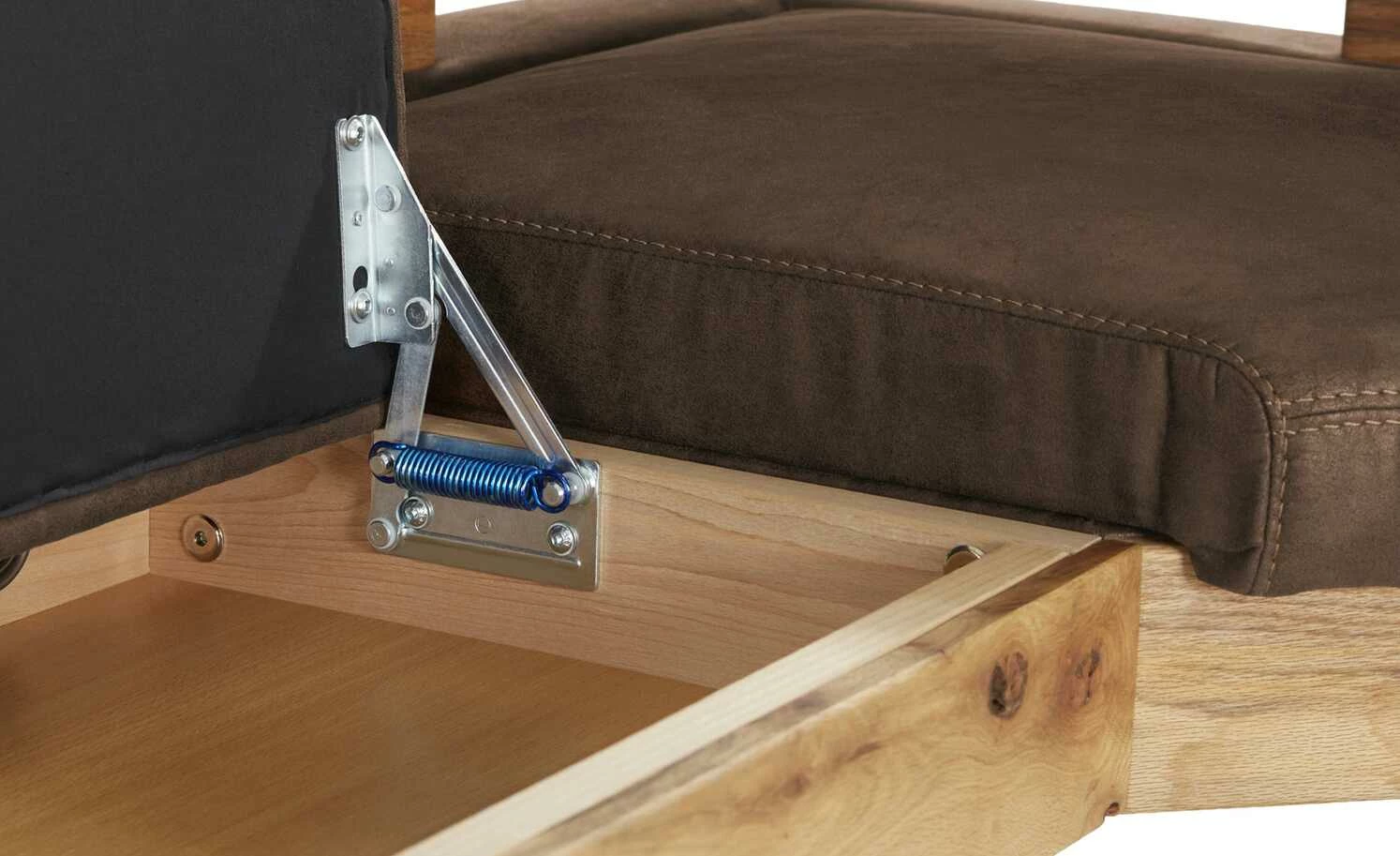 Polster-Eckbank massiv Floyd | Braun / Kontrastnaht Braun links 7 Polster-Eckbank massiv Floyd | Braun / Kontrastnaht Braun links – Bild 7