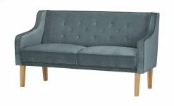 switch Küchensofa Samt Paula | Blau Samt 164|cm