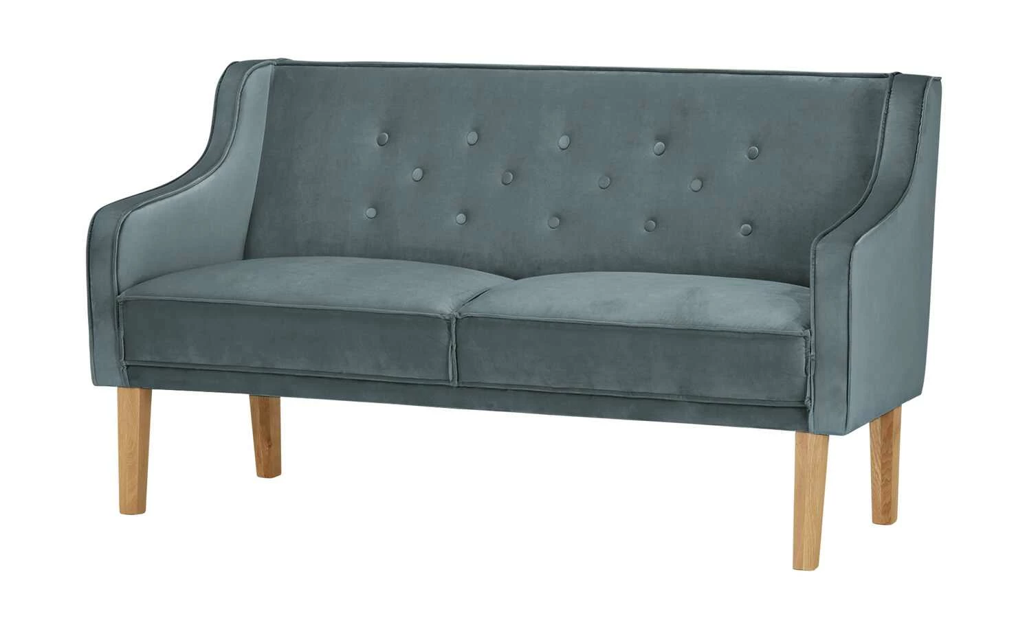 switch Küchensofa Samt Paula | Blau Samt 164|cm 1 switch Küchensofa Samt Paula | Blau Samt 164|cm
