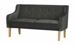 switch Küchensofa Samt Paula | Anthrazit Samt 164|cm