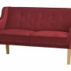 switch Küchensofa Samt Paula | Rot Samt 164|cm