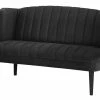 switch Küchensofa Samt Rina | Schwarz Samt 156|cm