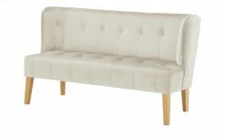 switch Küchensofa Samt Bella | Hellbeige Samt 158|cm