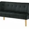 switch Küchensofa Samt Bella | Schwarz Samt 158|cm