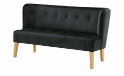 switch Küchensofa Samt Bella | Schwarz Samt 158|cm