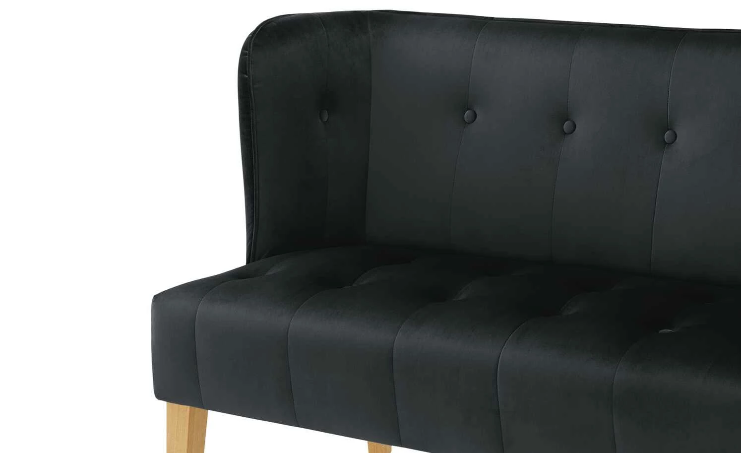 switch Küchensofa Samt Bella | Schwarz Samt 158|cm 6 switch Küchensofa Samt Bella | Schwarz Samt 158|cm – Bild 6