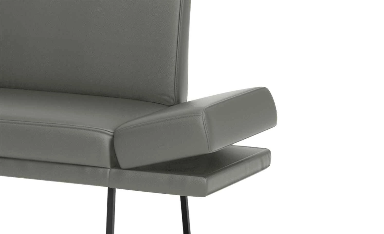 JOOP! Leder-Sitzbank Systems | Zinn (Grau) 232|cm 3 JOOP! Leder-Sitzbank Systems | Zinn (Grau) 232|cm – Bild 3