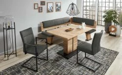 uno Polster-Eckbank Mona | Anthrazit links 155|cm