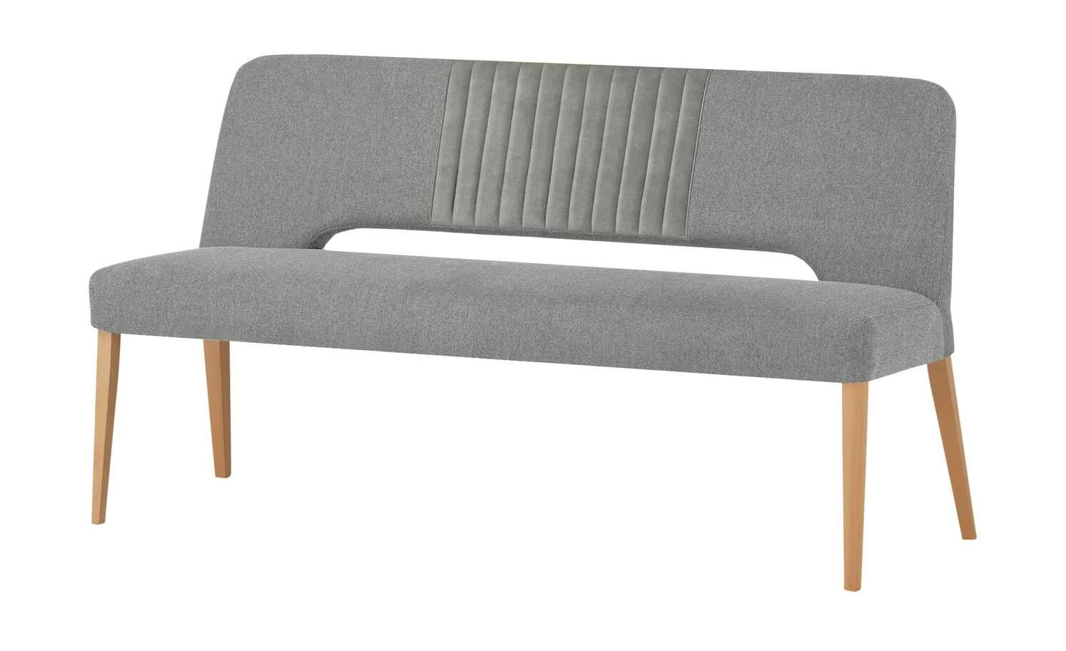 Woodford Polsterbank Ansgar | Cloud Gray (Grau) Buche 2 Woodford Polsterbank Ansgar | Cloud Gray (Grau) Buche – Bild 2