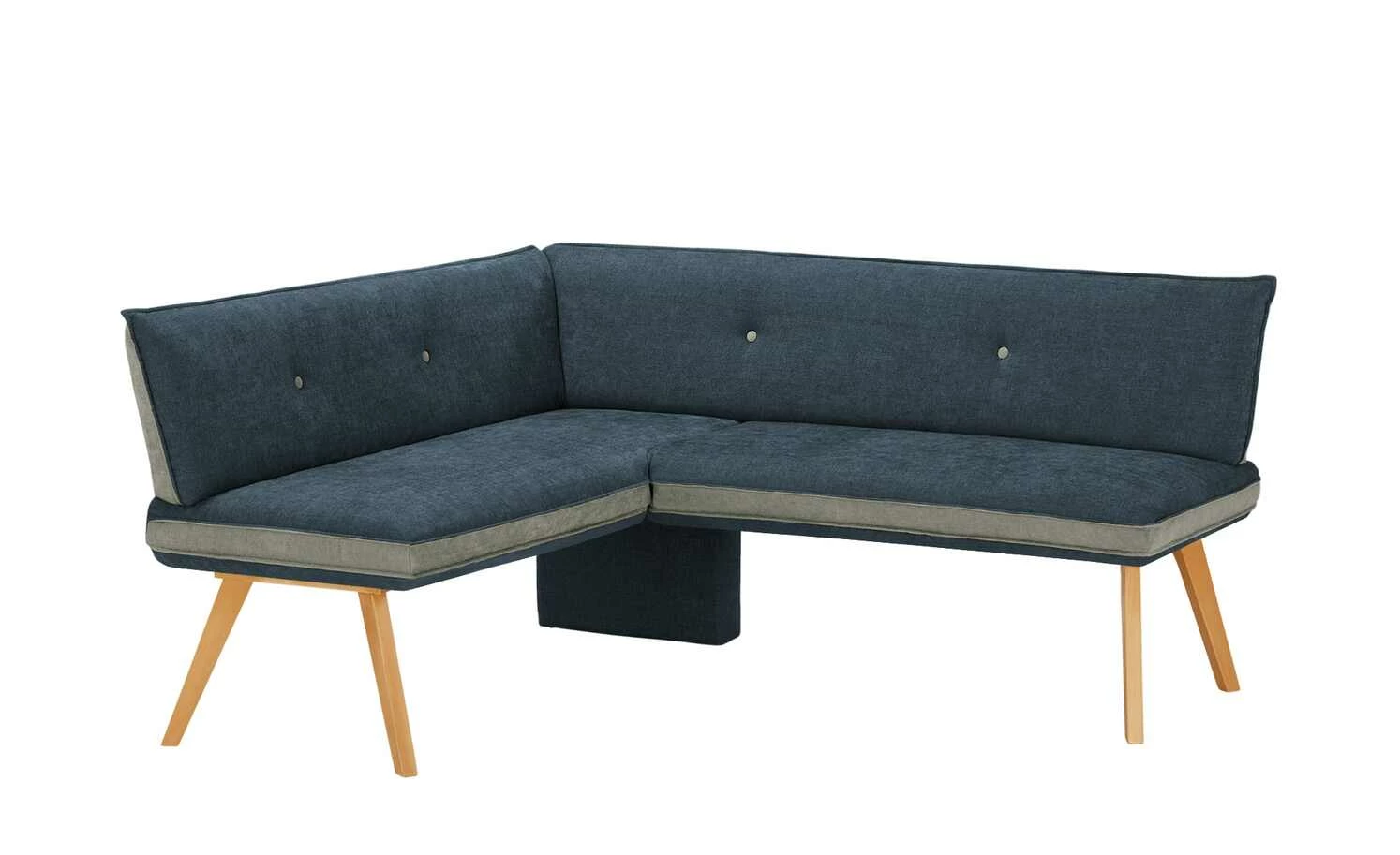 Woodford Eckbank Sunna | Kombi Blue (Blau / Grau) links Buche Schenkelmaß: 180 cm 2 Woodford Eckbank Sunna | Kombi Blue (Blau / Grau) links Buche Schenkelmaß: 180 cm – Bild 2