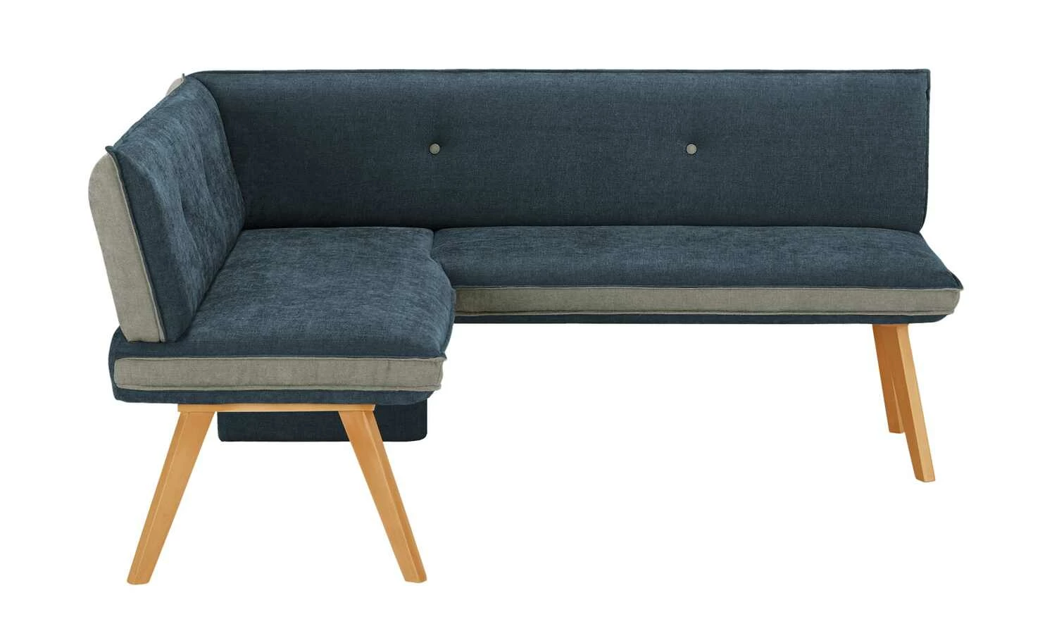 Woodford Eckbank Sunna | Kombi Blue (Blau / Grau) links Buche Schenkelmaß: 180 cm 7 Woodford Eckbank Sunna | Kombi Blue (Blau / Grau) links Buche Schenkelmaß: 180 cm – Bild 7