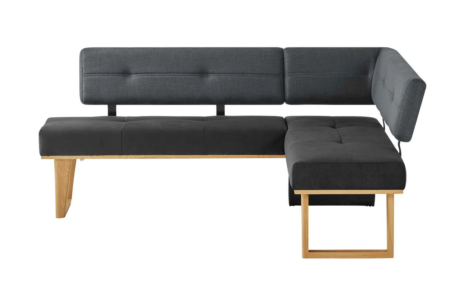 Woodford Polster-Eckbank Scala | Kombi Castle Rock (Anthrazit) rechts Schenkelmaß: 192 cm 2 Woodford Polster-Eckbank Scala | Kombi Castle Rock (Anthrazit) rechts Schenkelmaß: 192 cm – Bild 2