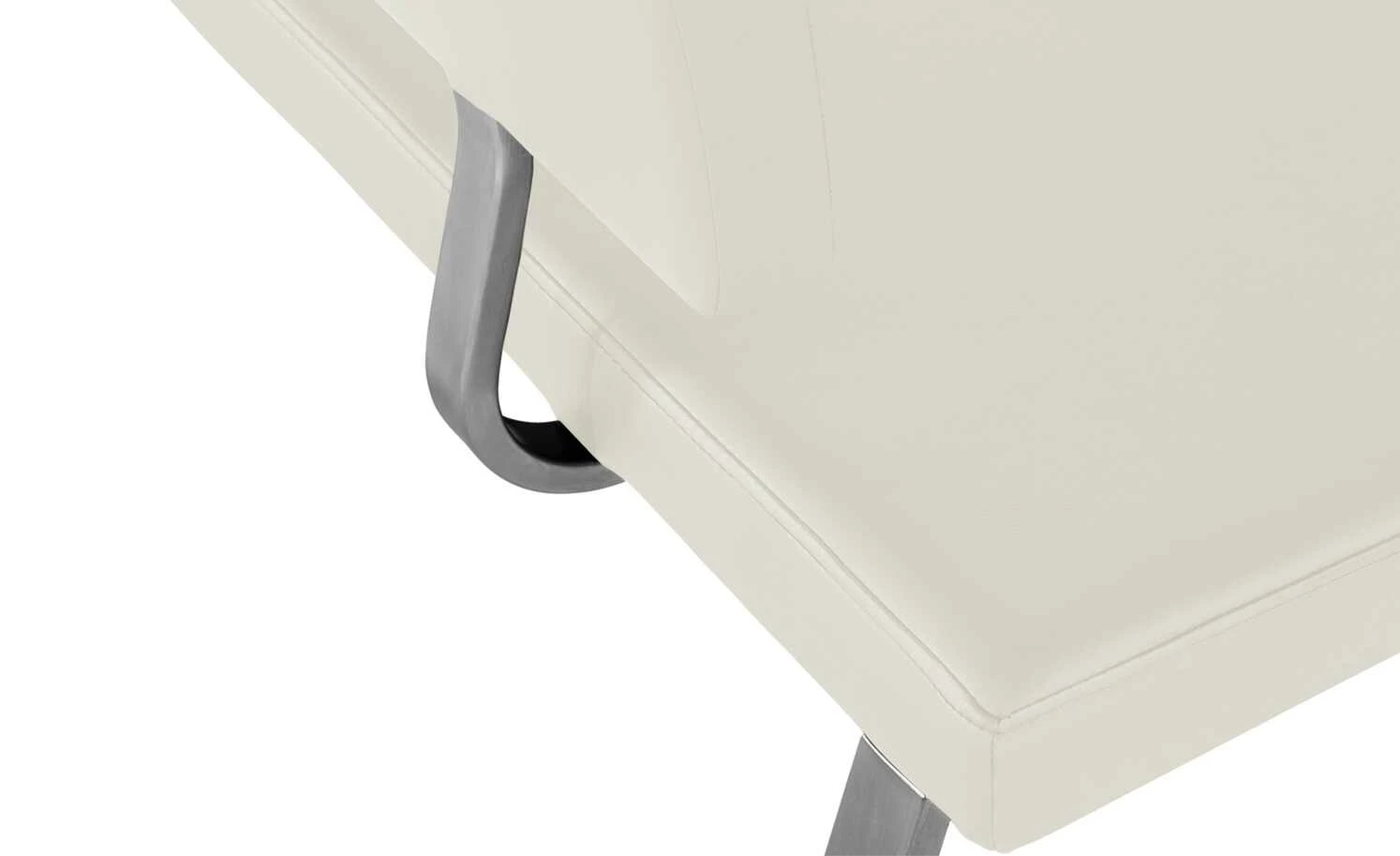 uno Eckbank Letitia | Weiß Kunstleder 2 uno Eckbank Letitia | Weiß Kunstleder – Bild 2