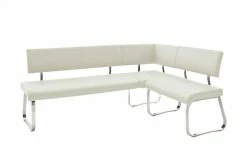 uno Eckbank Letitia | Weiß Kunstleder