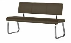 uno Polsterbank Letitia | Cappuccino 155|cm Kunstleder