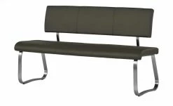 uno Polsterbank Letitia | Grau 155|cm Kunstleder