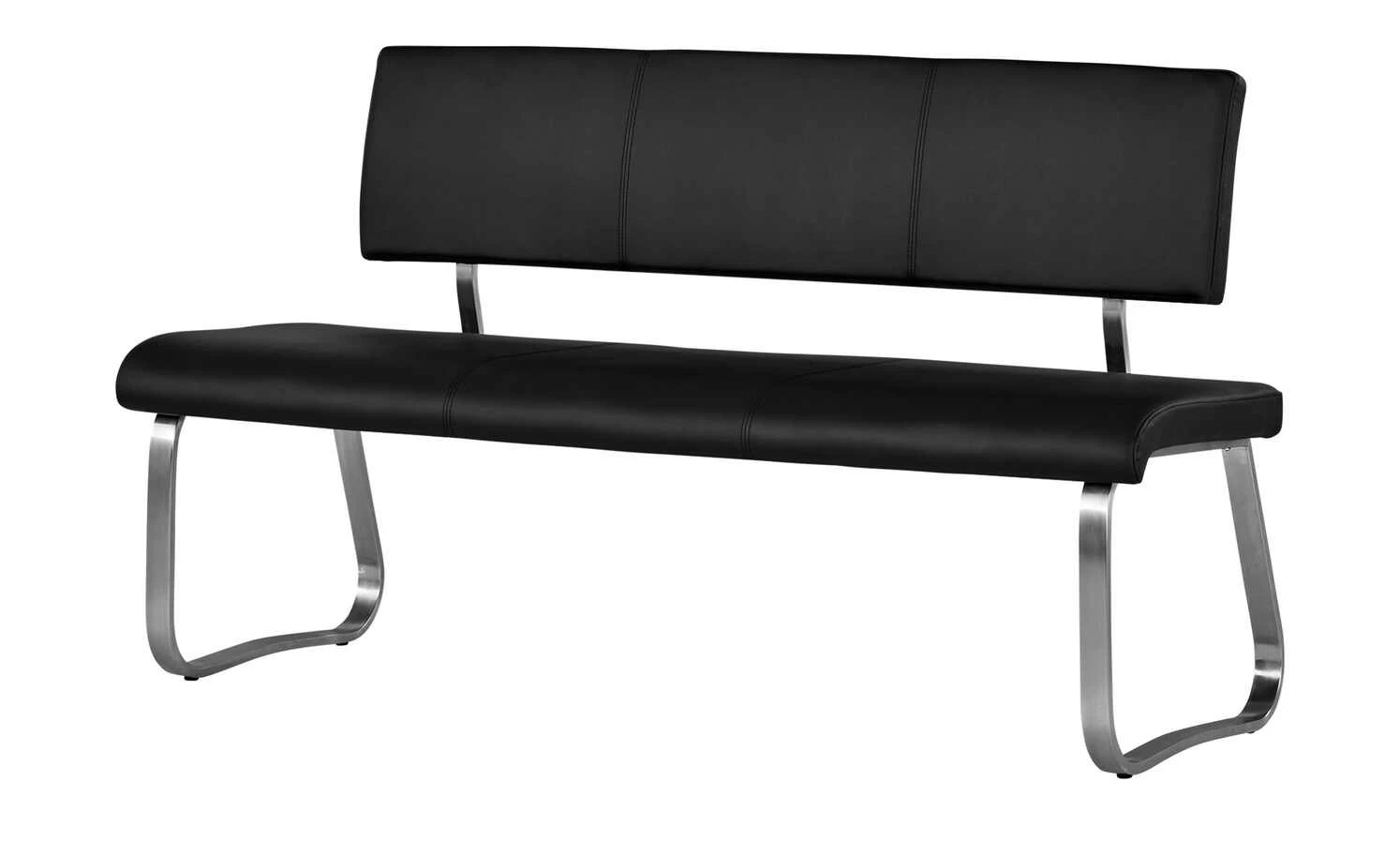 uno Polsterbank Letitia | Schwarz 155|cm Kunstleder 1 uno Polsterbank Letitia | Schwarz 155|cm Kunstleder