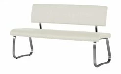 uno Polsterbank Letitia | Weiß 155|cm Kunstleder