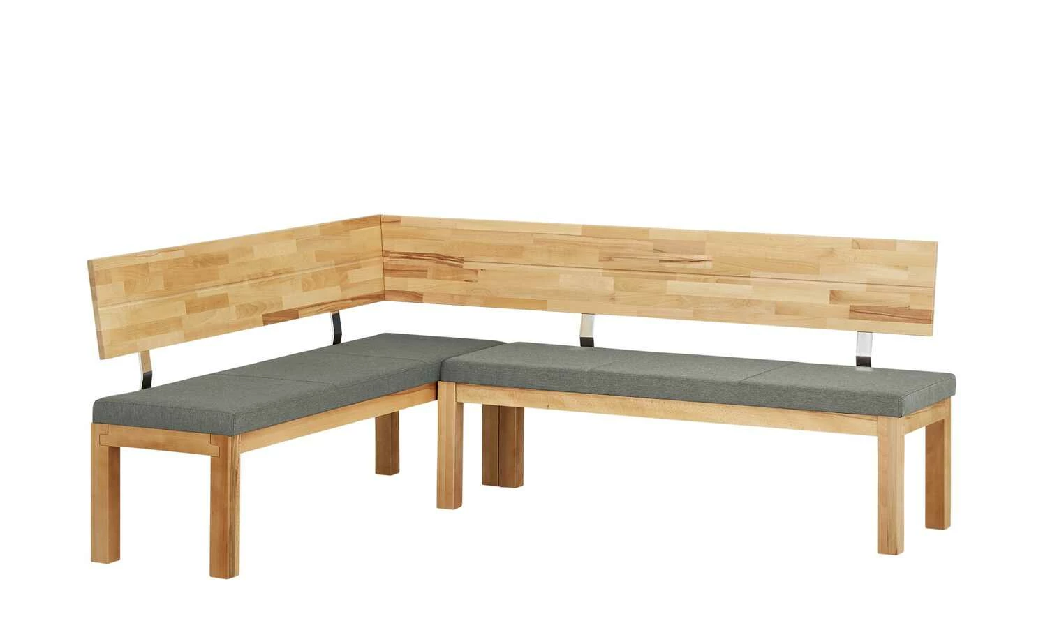 Woodford Eckbank massiv Melia | Shark Skin (Hellgrau) Kernbuche links ca. 171 x 208 cm 2 Woodford Eckbank massiv Melia | Shark Skin (Hellgrau) Kernbuche links ca. 171 x 208 cm – Bild 2