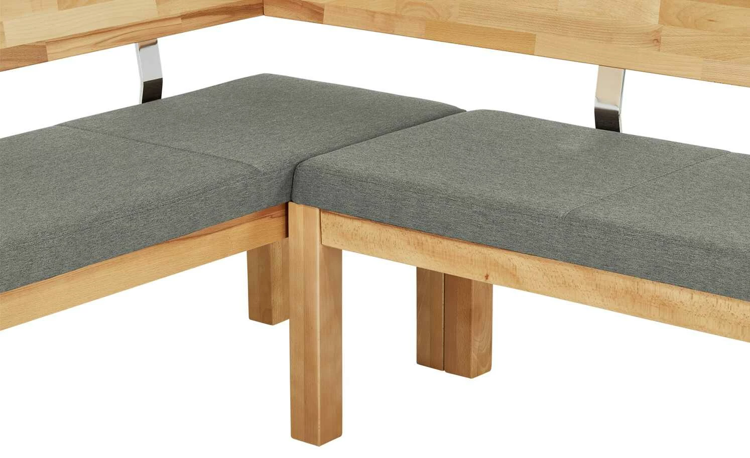 Woodford Eckbank massiv Melia | Shark Skin (Hellgrau) Kernbuche links ca. 171 x 208 cm 7 Woodford Eckbank massiv Melia | Shark Skin (Hellgrau) Kernbuche links ca. 171 x 208 cm – Bild 7