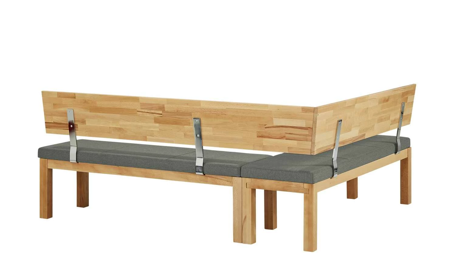 Woodford Eckbank massiv Melia | Shark Skin (Hellgrau) Kernbuche links ca. 171 x 208 cm 9 Woodford Eckbank massiv Melia | Shark Skin (Hellgrau) Kernbuche links ca. 171 x 208 cm – Bild 9