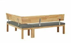Woodford Eckbank massiv Melia | Shark Skin (Hellgrau) Kernbuche rechts ca. 208 x 171 cm -Bänke Verkaufsladen 14307923 6 202011132247
