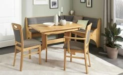 Truheneckbank massiv Multistar | links Braun-Grau